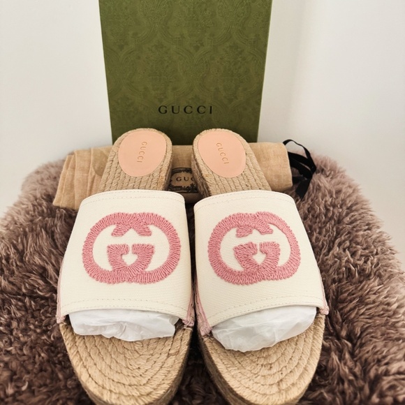Gucci Shoes - Gucci Women's Interlocking G Espadrille Sandal